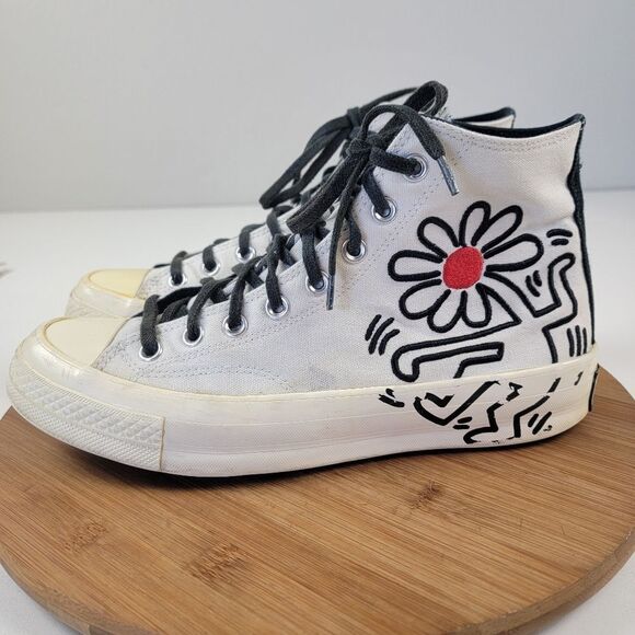 Converse Keith Haring x Chuck 70 High Top Sneakers Mens Size 8.5 Lace UP - Picture 1 of 12